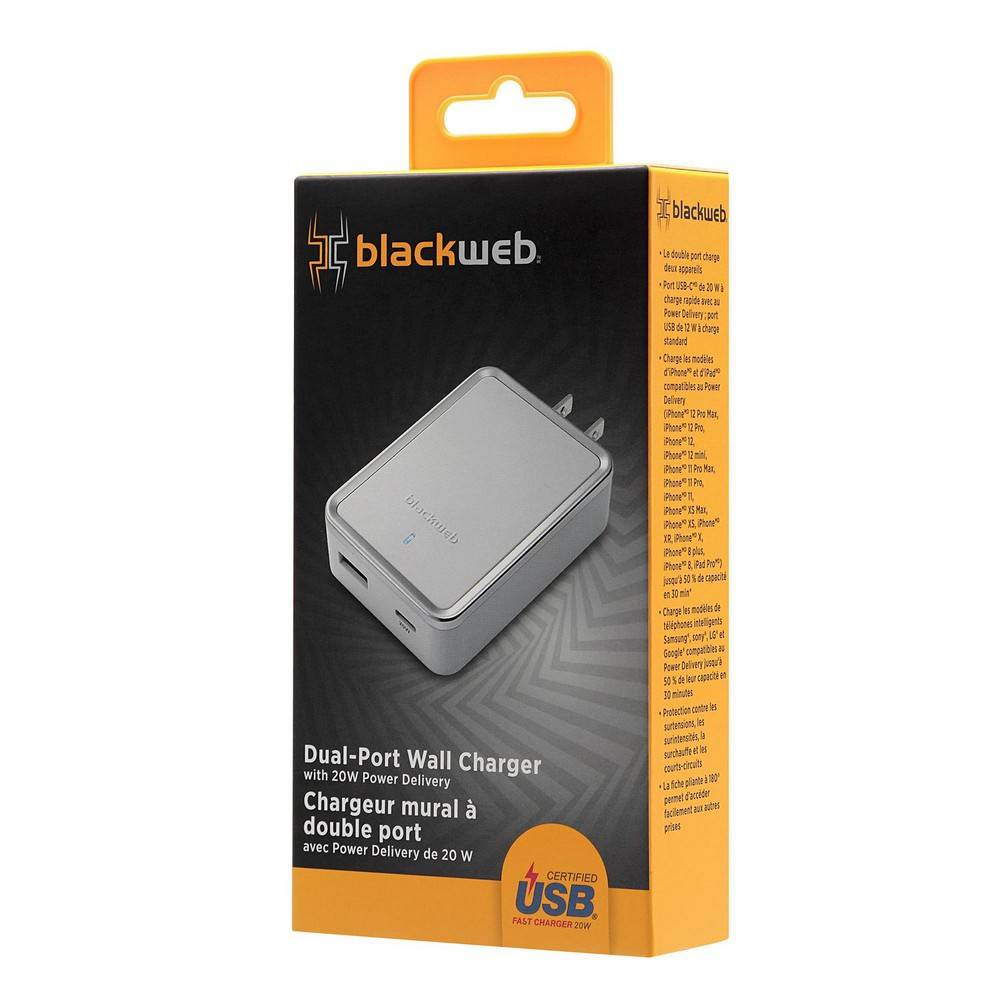 blackweb cigarette charger Blackweb Dual Port Power Delivery Usb Wall Charger White - Delivery in  Under an Hour