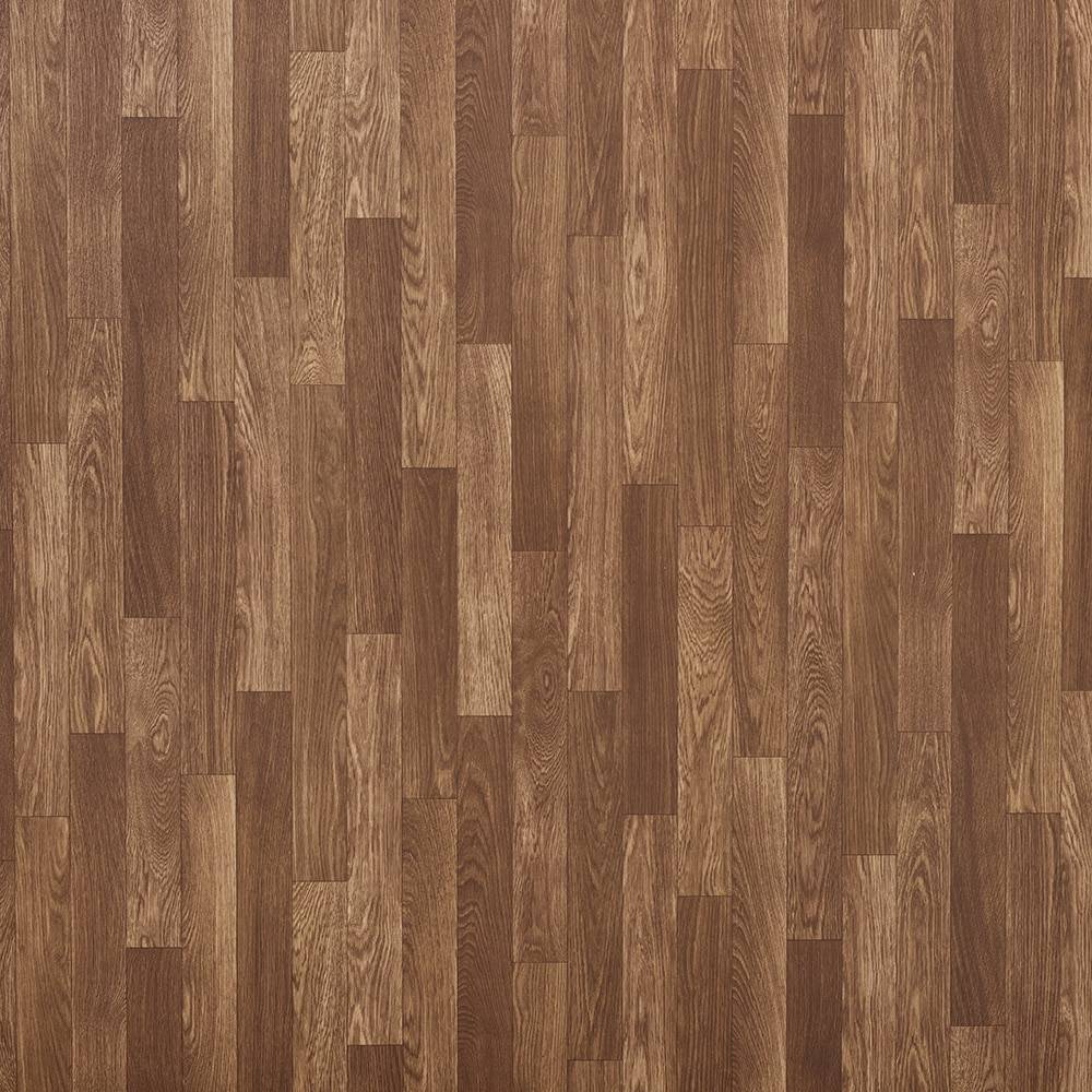 Style Selections Northern Acorn Brown Wood Look 5-mil x 12-ft W Waterproof Cut-to-length Vinyl Sheet Flooring | L005V-788