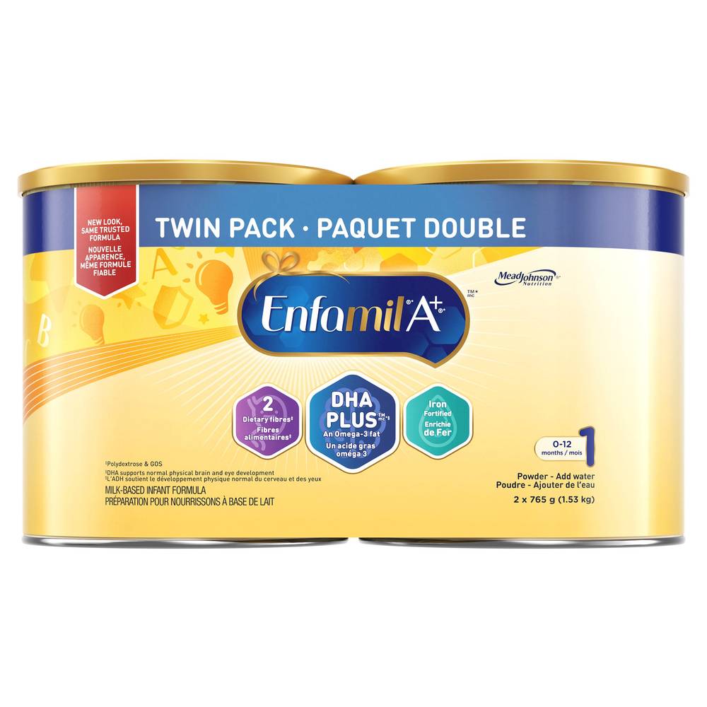 Enfamil A+ Infant Formula, 765 G, 2-Pack