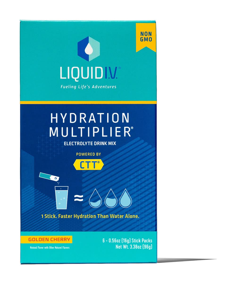 Liquid I.V. Hydration Multiplier Golden Cherry Electrolyte Drink Mix (3.39 oz)