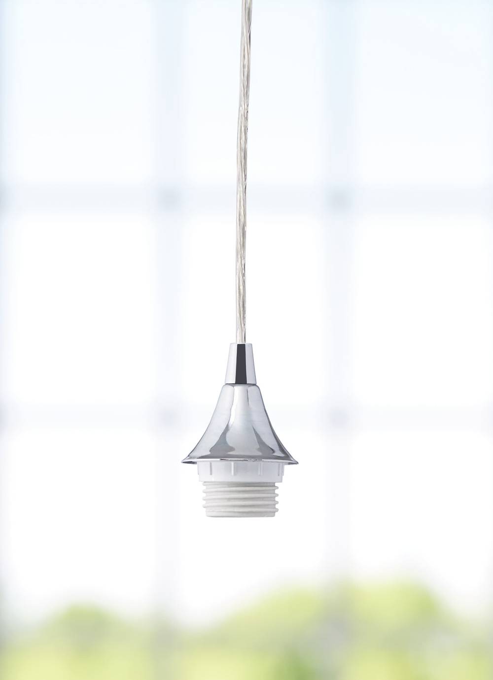 Style Selections Chrome Transitional Cylinder Mini Hanging Pendant Light | CPM-1CH