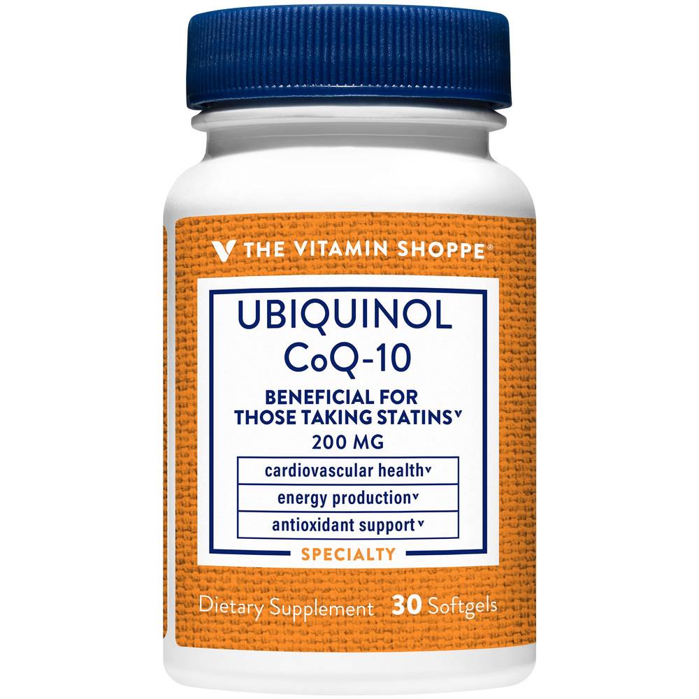 The Vitamin Shoppe Ubiquinol Coq-10 200 mg Softgels