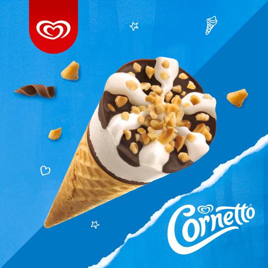 Cornetto Vanilla, Classico Cone Ice Cream (6 x 90ml)