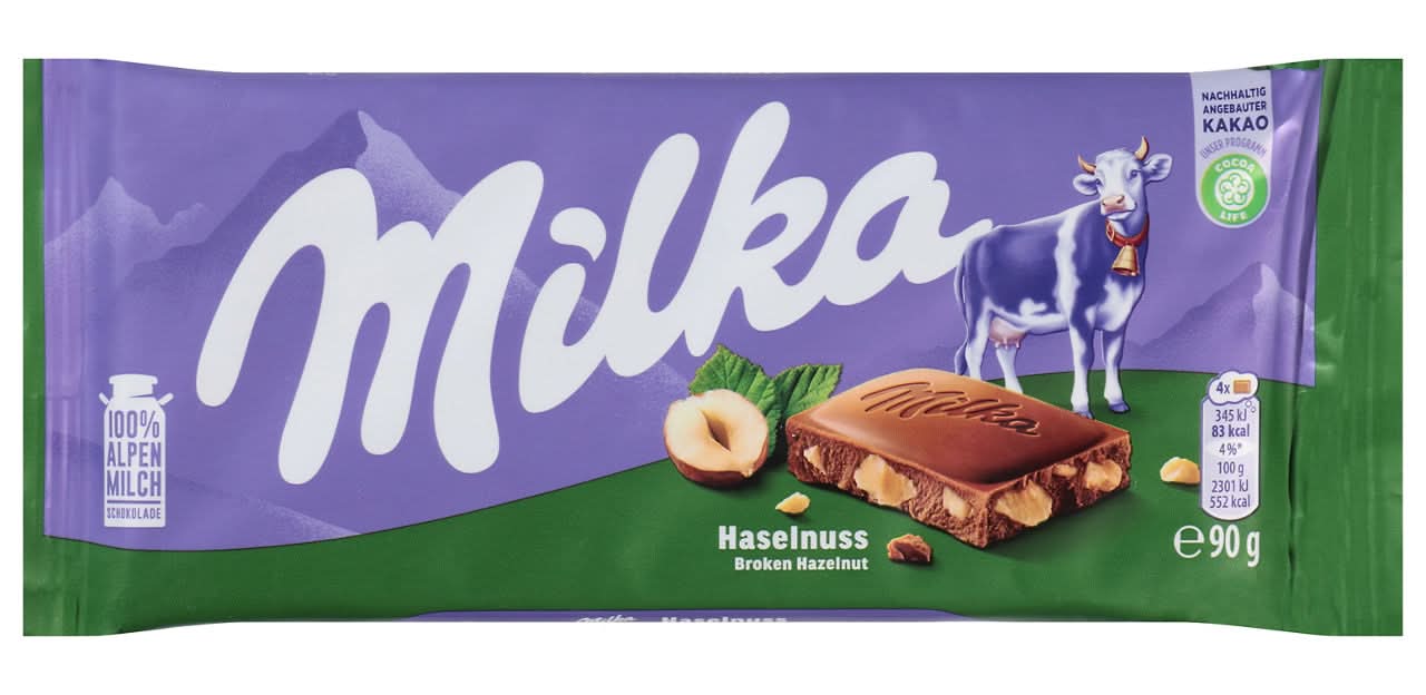 Milka Broken Hazelnut Chocolate