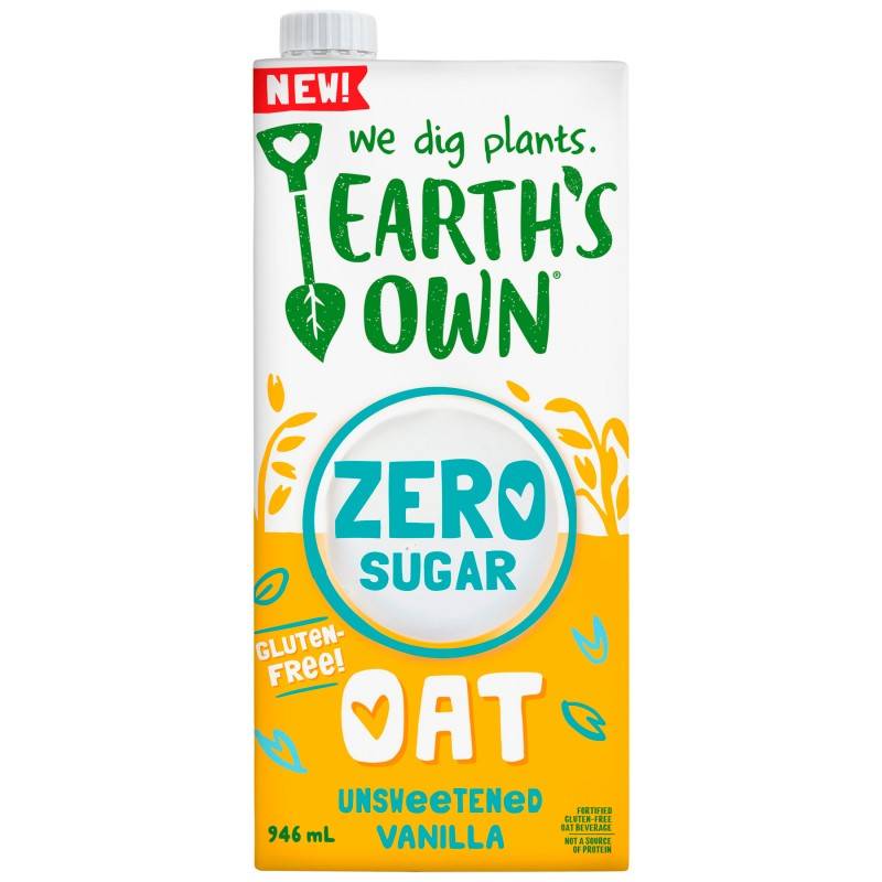 Earth's Own Zero Sugar Oat Milk (946 ml) (vanilla)