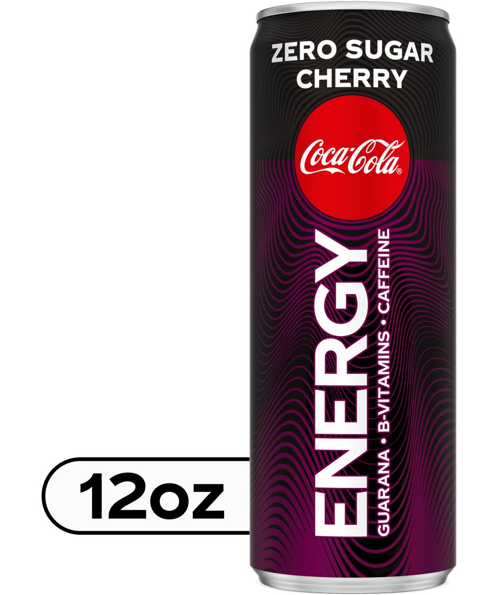 Coca-Cola Zero Sugar Energy Drink, Cherry (12 fl oz)