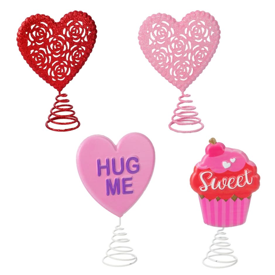 Seasonal Collection Heart Mini Tree Topper, 1-ct.