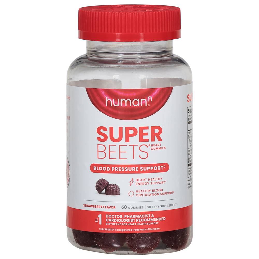 Human N Super Beets Blood Pressure Support Gummies (strawberry)