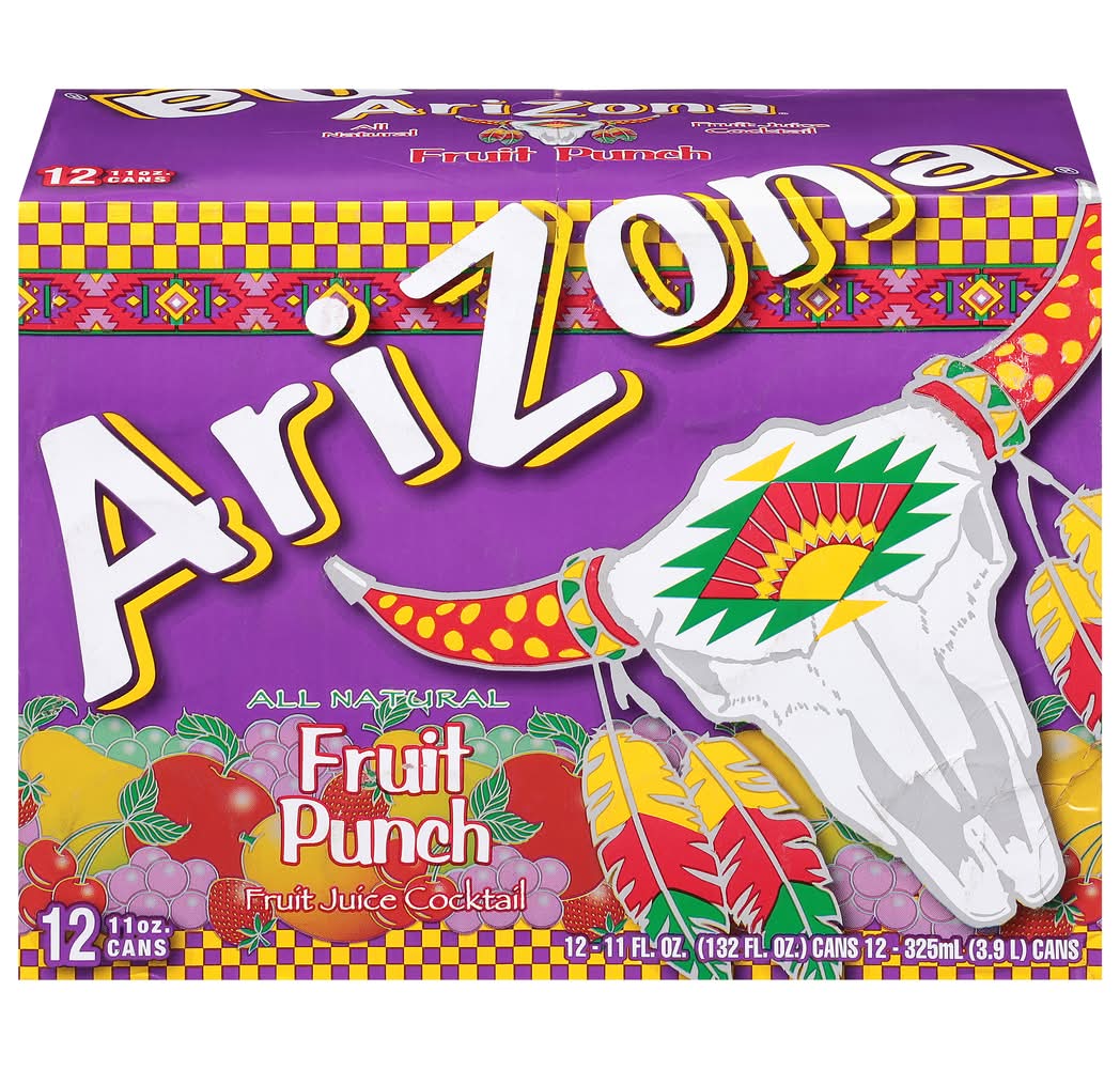 AriZona Juice Cocktail, Fruit Punch (12 x 11 oz)