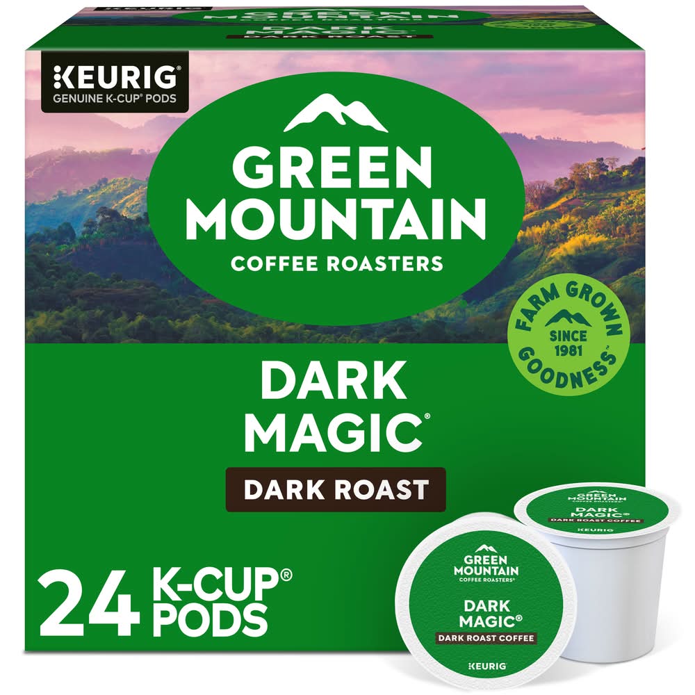 Green Mountain Coffee Roasters Dark Magic Dark Roast Coffee K-Cup Pods (24 x 0.4 oz)