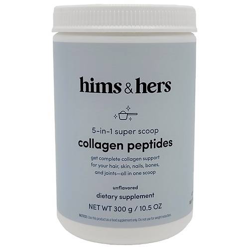hims & hers Protein Unflavored Collagen Powder - 10.5 oz