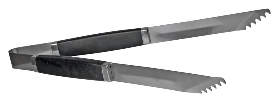 Cooking Concepts Deluxe Stainless-Steel Barbecue Tongs, 14.75 in