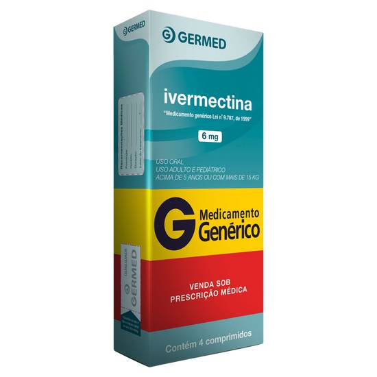Germed ivermectina 6mg (4 comprimidos)