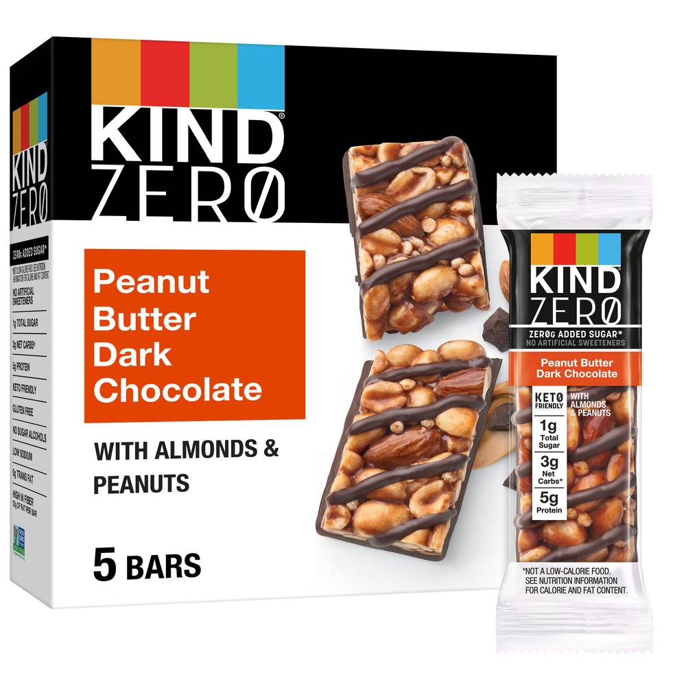 KIND Keto Friendly Snacks Bars, Peanut-Butter-Dark Chocolate (1.2 oz, 5 ct)