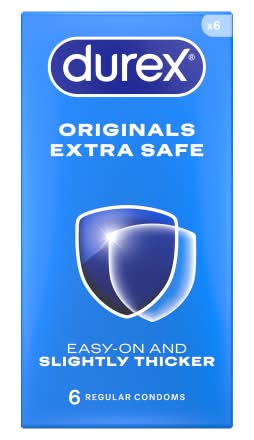 Durex Regular Fit Originals Extra Safe Condoms (6 pack)