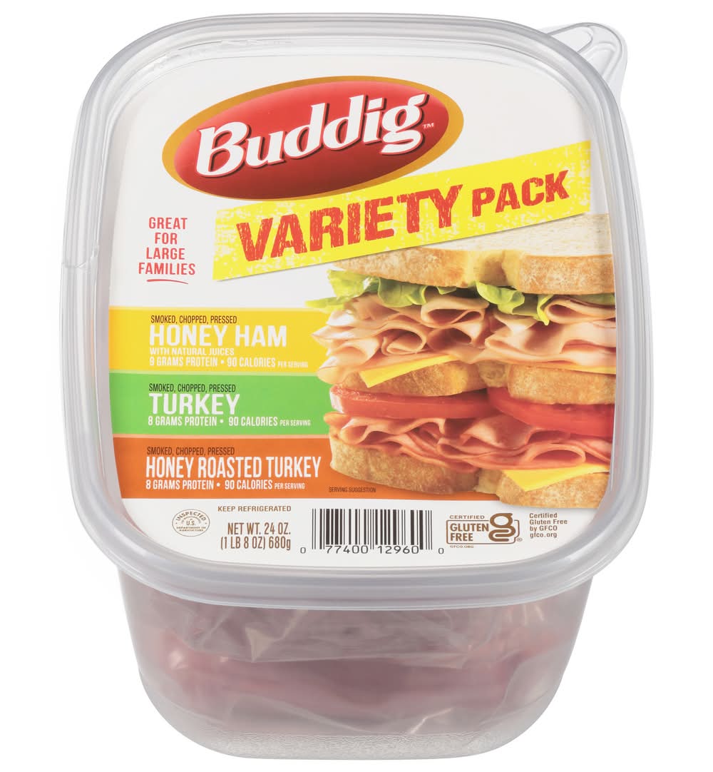 Buddig Variety pack, Ham-Turkey (24 oz)