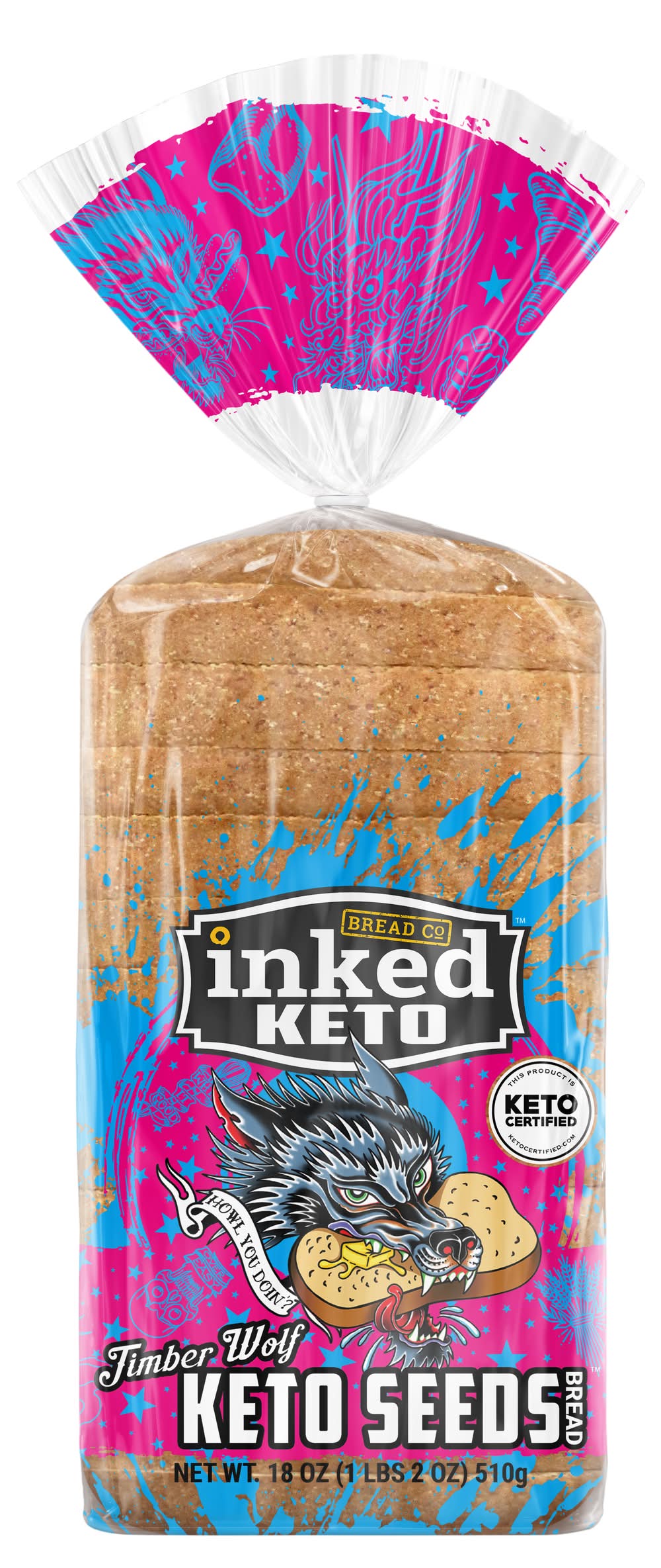 Inked Bread Timber Wolf Keto Seeds Bread (18 oz)