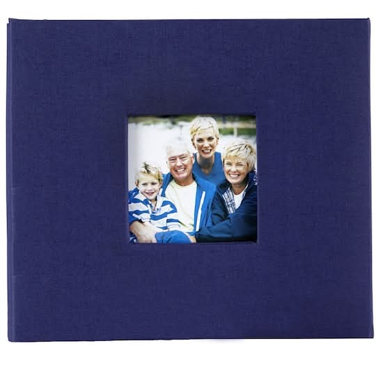 Recollections Cloth Scrapbook Album, 8x8 in, Navy Blue