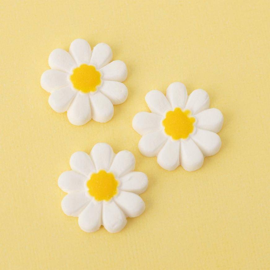 Party City Sweetshop White Daisies Icing Decorations