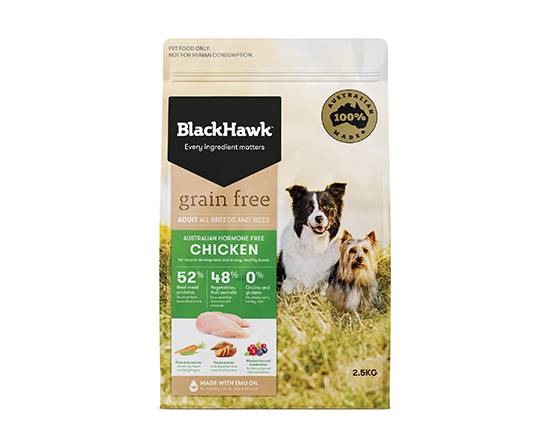 【BlackHawk】成犬優選無穀雞肉&豌豆2.5KG#20572143