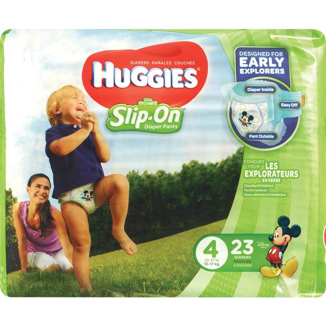 Huggies Little Movers Slip-On Diapers Size 4