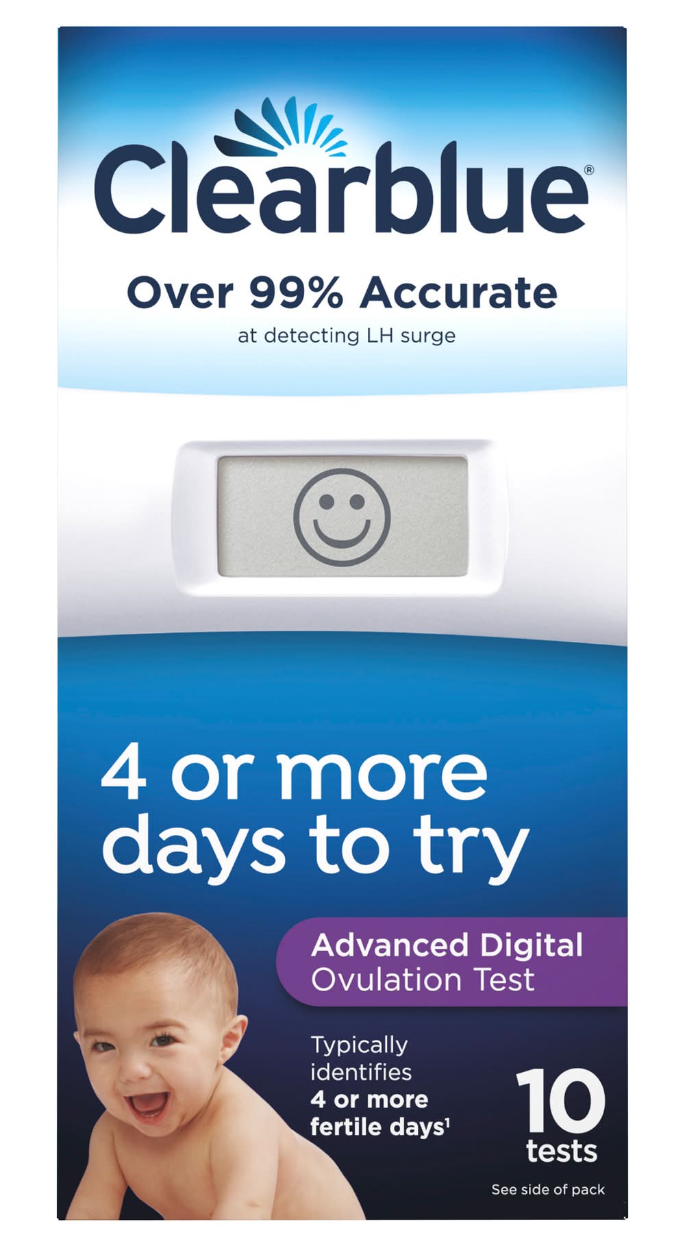 Clearblue Digital Advanced Ovulation Test Kit (3.2 oz, 10 ct)
