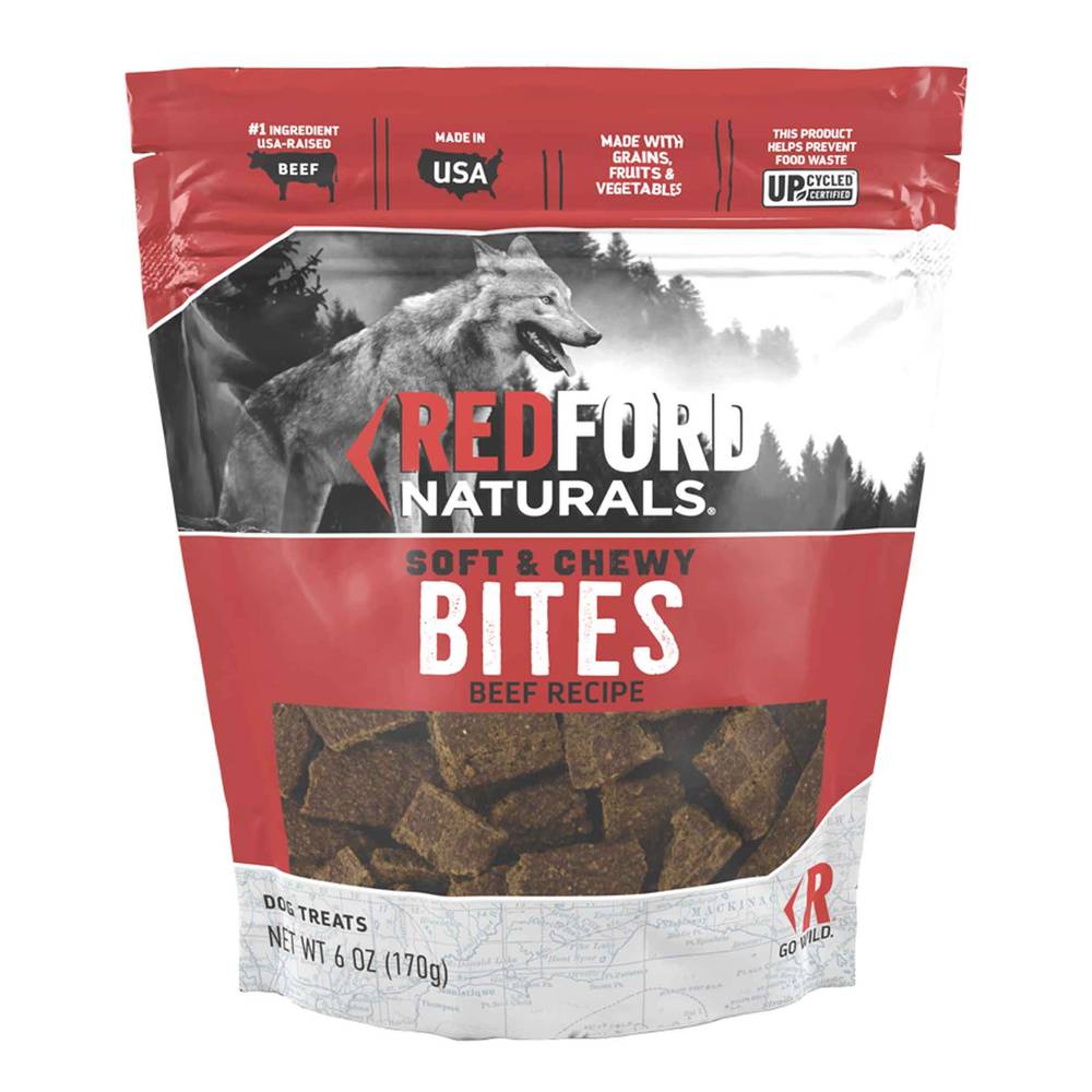 Redford Naturals Soft & Chewy Beef Recipe Bites Dog Treat (6 oz)