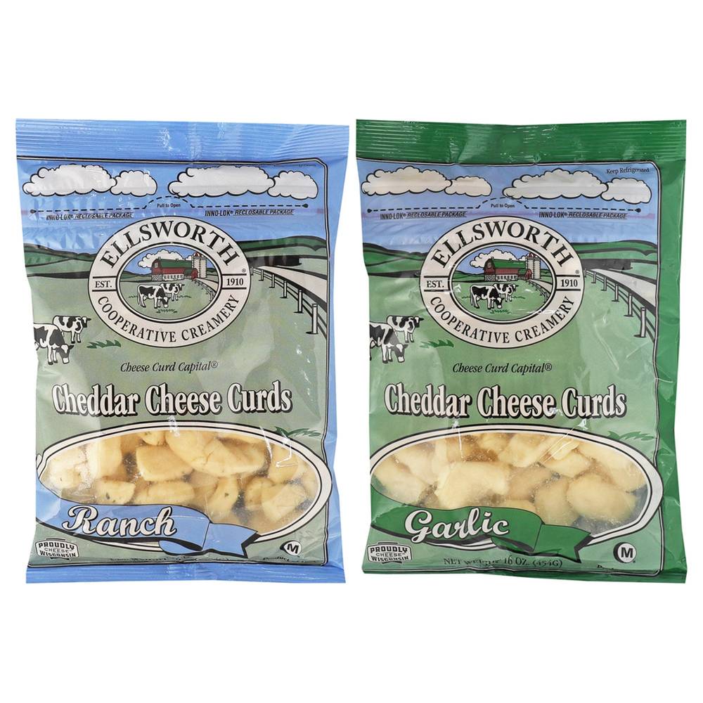 Ellsworth Cheddar Cheese Curds Variety pack