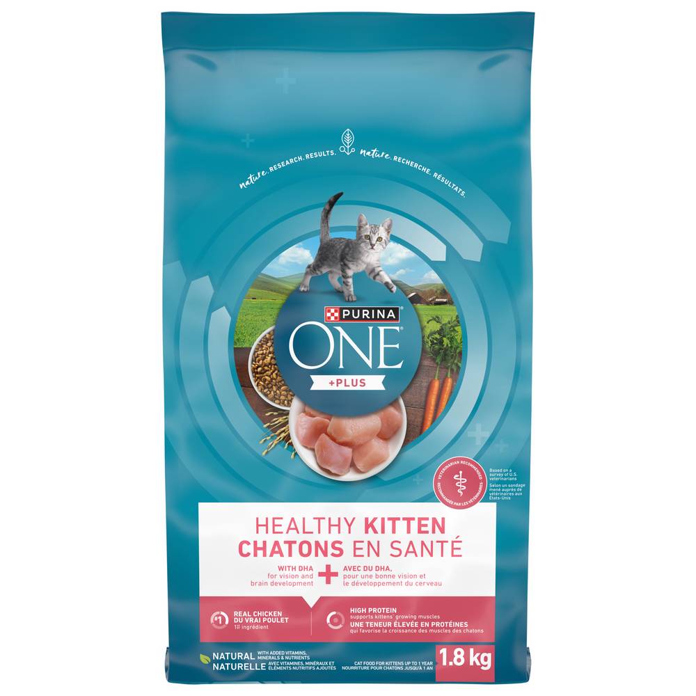 Purina One Pluskitten Chicken Dry Kitten Food (1.8 kg)