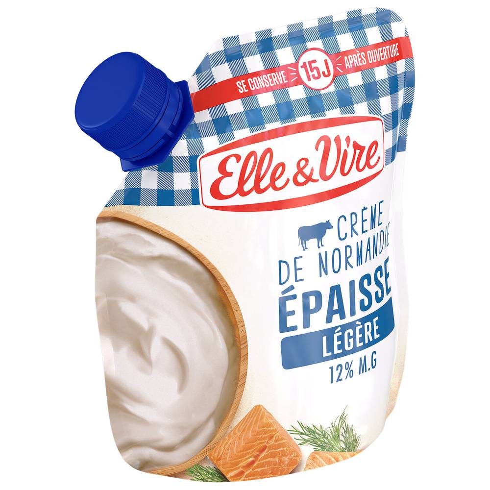 Elle & Vire - Crème fraiche épaisse légère (330 ml)