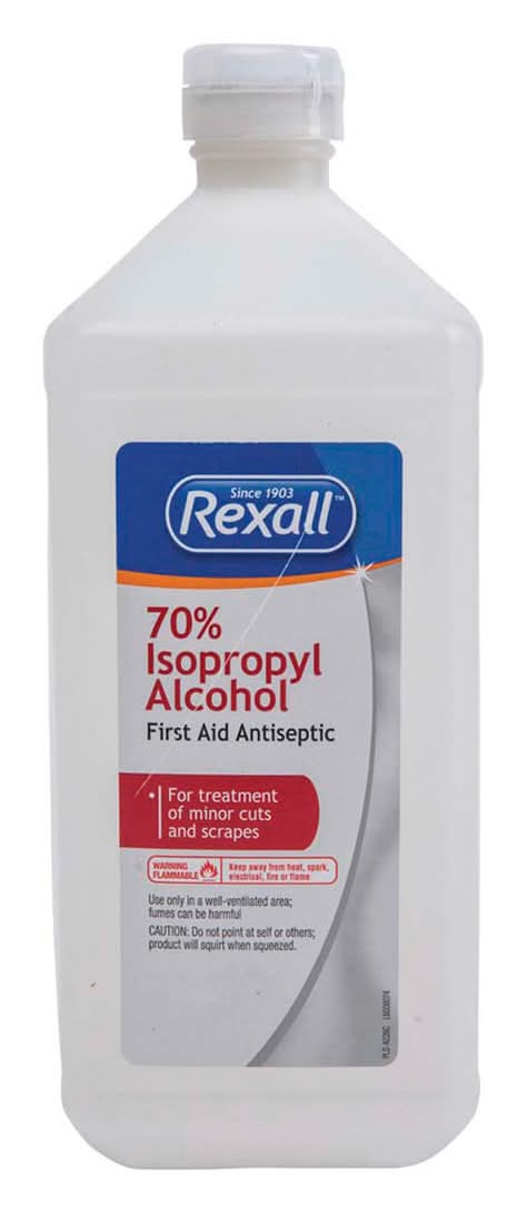 Rexall 70% Isopropyl Alcohol First Aid Antiseptic 32 Oz