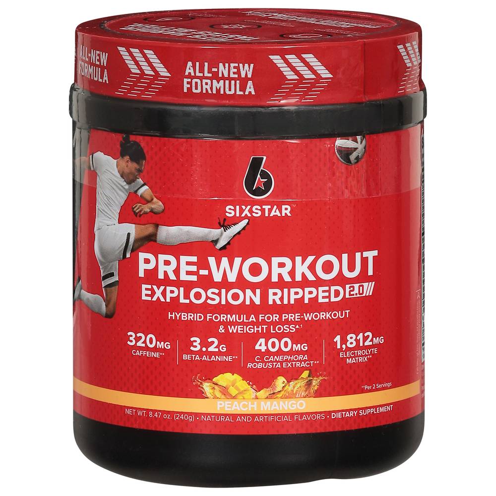 Sixstar Pre-Workout Explosion Ripped 2.0 (8.47 oz)