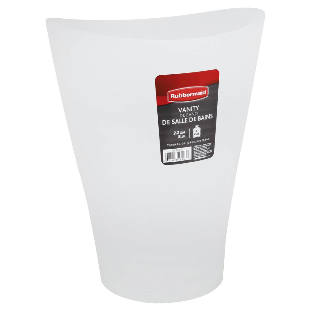 Rubbermaid 2.2 Gallon Vanity Wastebasket (1 wastebasket)