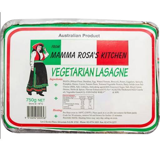 Mama Rosie's Vegetarian Lasagna (750g)