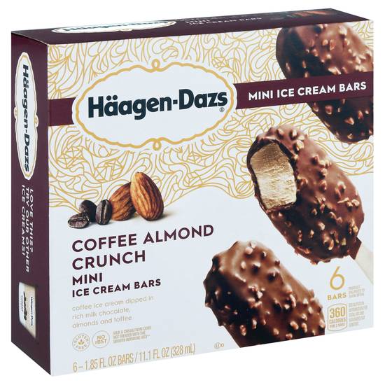 Haagen-Dazs Coffee Almond Crunch Mini Ice Cream Bars