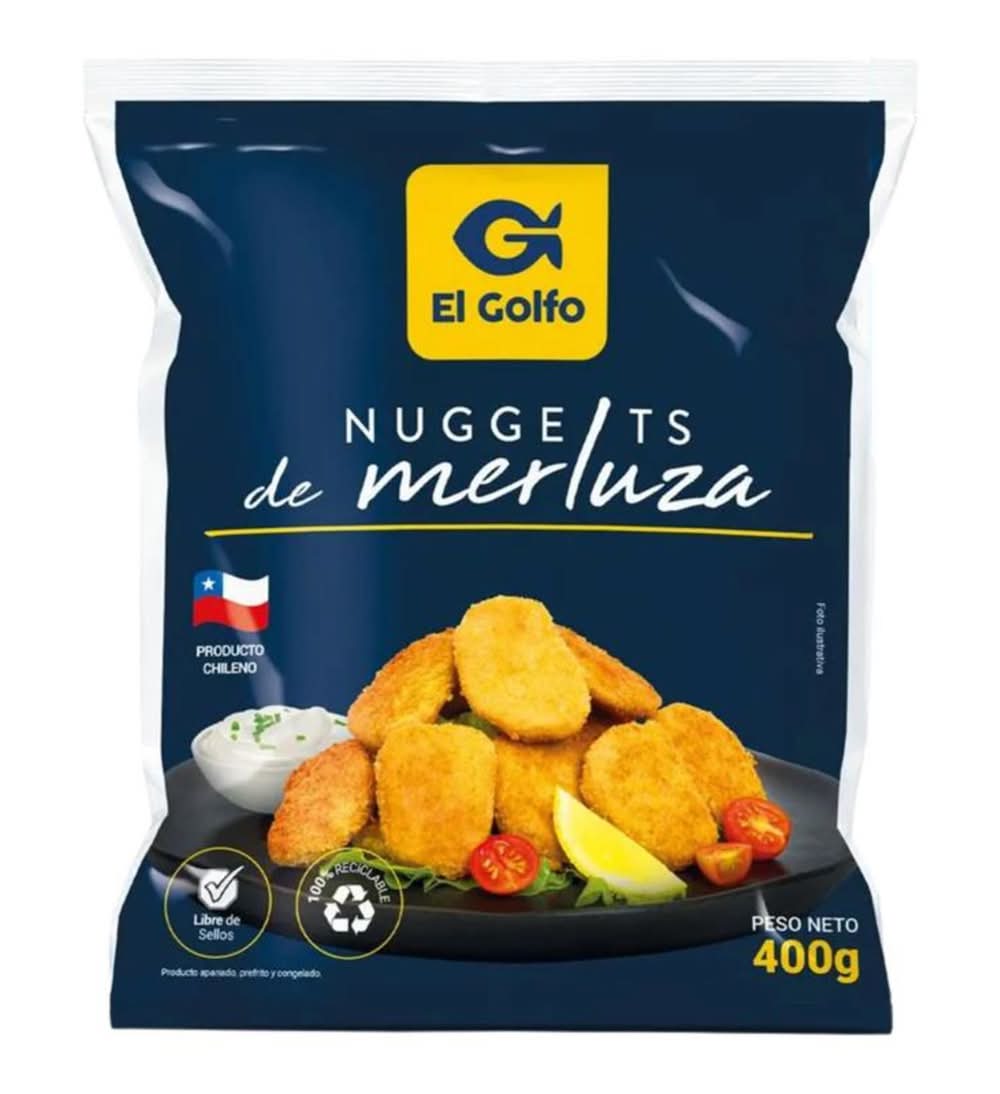 El Golfo · Nuggets de merluza apanado congelado (400 g)