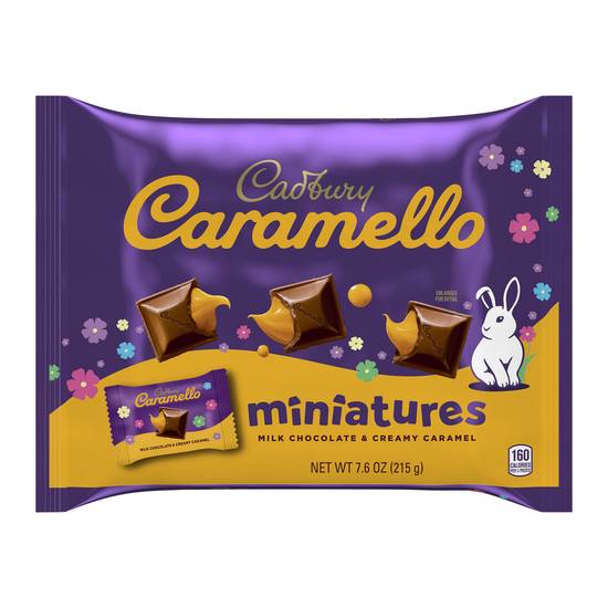 Cadbury Caramello Miniatures Milk Chocolate Caramel Easter Candy - 7.6 oz