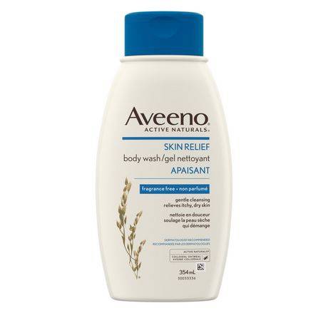 Aveeno Body Wash, Skin Relief, Unscented (354 ml)