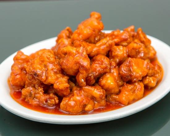 43a. Poulet général tao avec riz / General Tao Chicken with rice / 左宗棠鸡