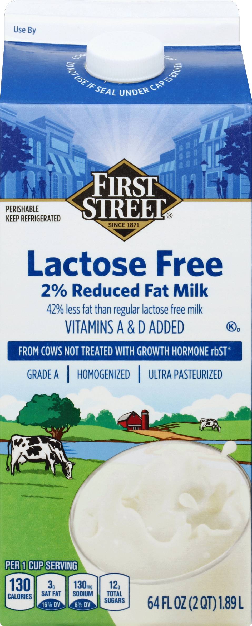 First Street Lactose Free 2% Milk (64 fl oz)