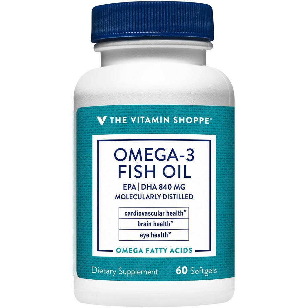 The Vitamin Shoppe Omega Fish Oil Brain and Eye Health Softgels (60 ct)