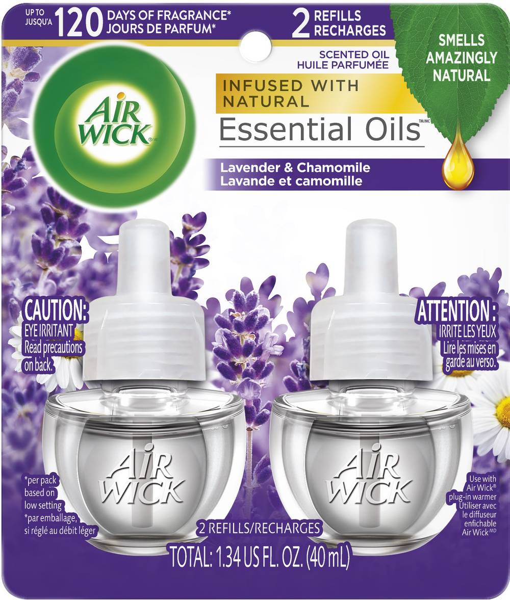 Air Wick Essential Oils Lavender & Chamomile Plig-In Oil Refills