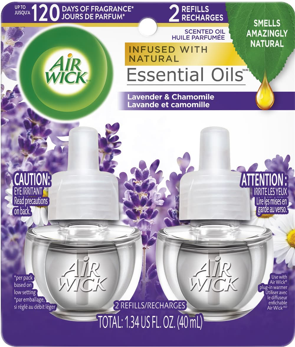 Air Wick Scented Oil Refills, Lavender-Chamomile (1.34 fl oz, 2 ct)