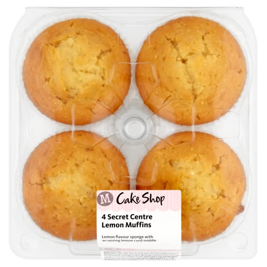 Morrisons Lemon, Cake Shop on Market Street Muffins (4 pack)