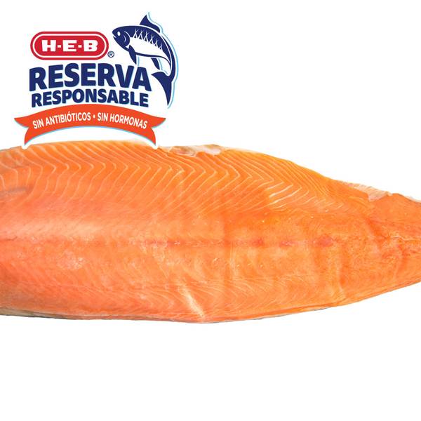 Heb filete de salmón previamente congelado (a granel)