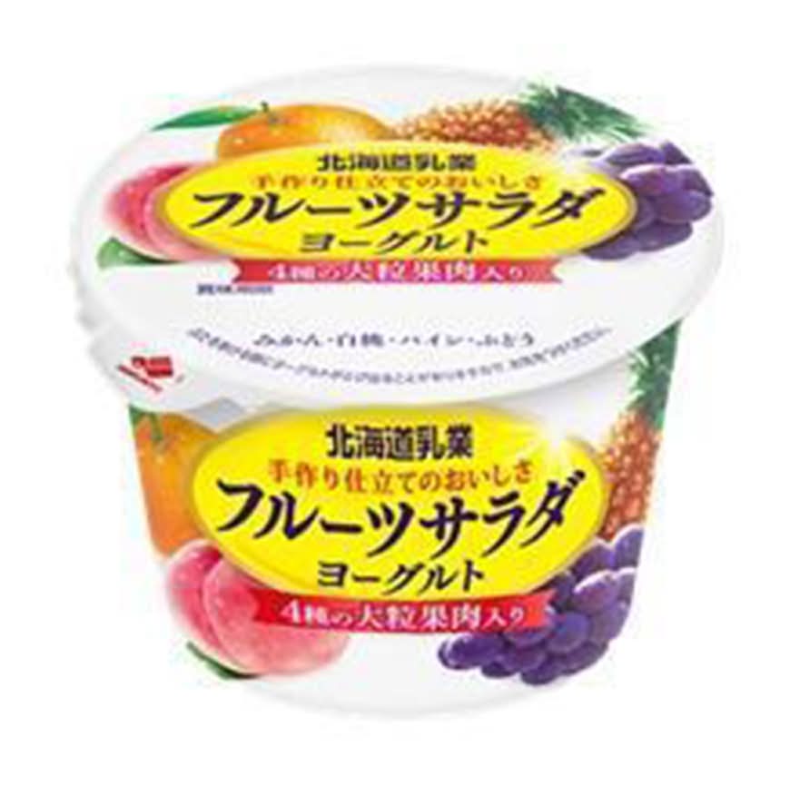 北海道乳業 フルーツサラダヨーグルト (130g)