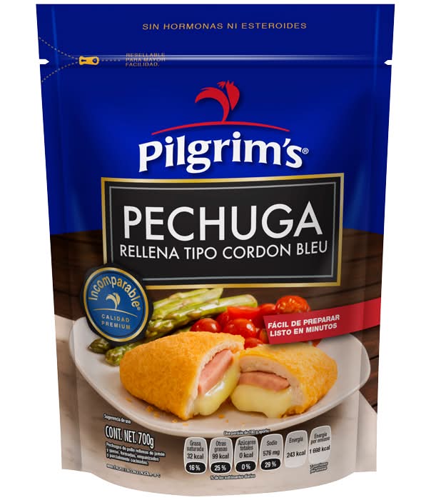 Pilgrim's · Pechuga rellena tipo cordon bleu (700 g)