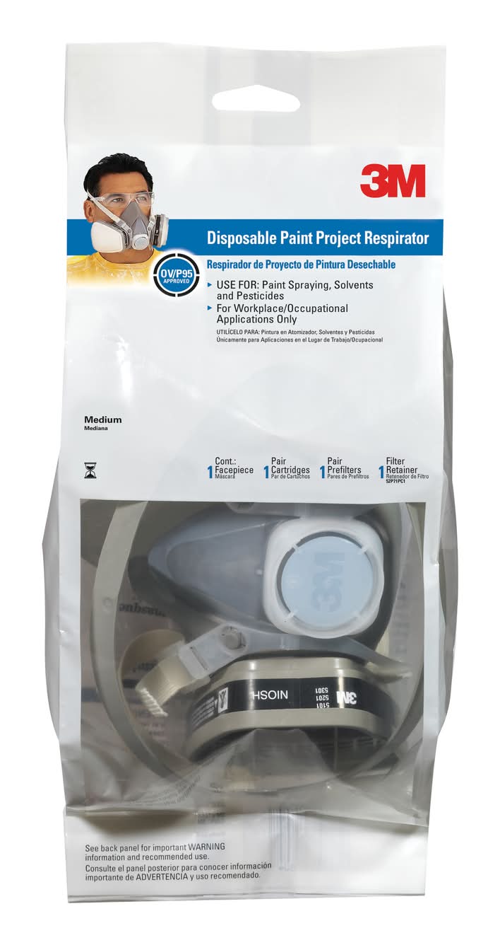 3M P95 Paint Project Disposable Respirator 5000 M 1 Pc