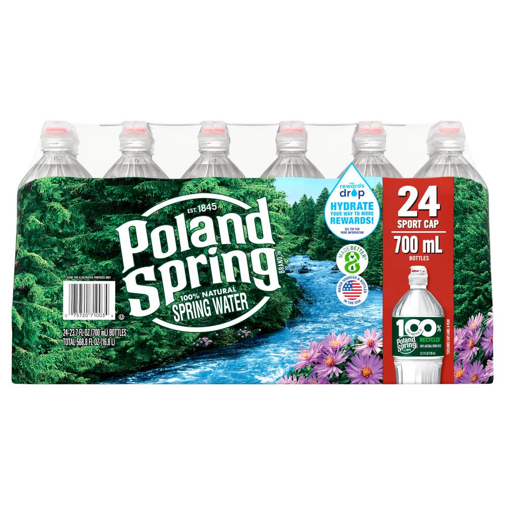 Poland Spring Sport With Flip Cap Natural Water (24 x 700 ml)