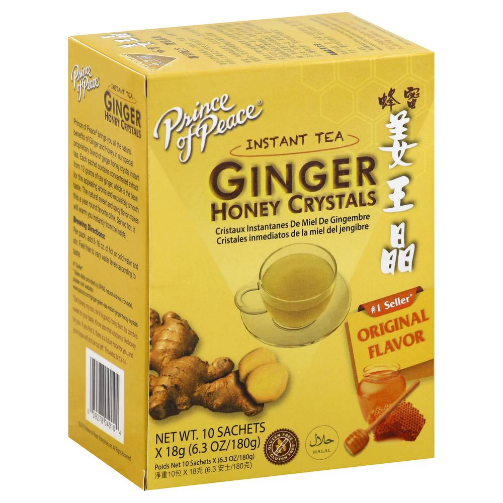 Prince Of Peace Instant Tea (6.3 oz) (ginger - honey) (10ct)